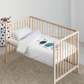 Dynebetrk st Kids&Cotton Dayton Big Hvid 100 x 120 cm