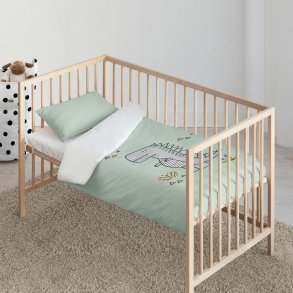 Dynebetrk st Kids&Cotton Italo Big Mint 100 x 120 cm