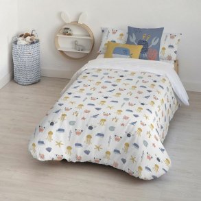 Nordisk cover Kids&Cotton Malu Small Bl Hvid 180 x 220 cm