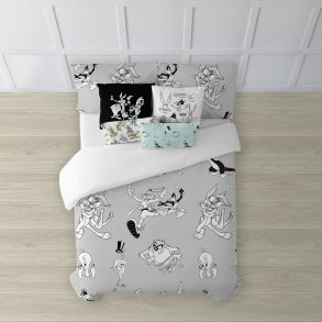 Nordisk cover Looney Tunes Looney BN Hvid black 175 Trde 220 x 220 cm
