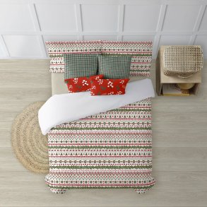 Nordisk cover Decolores Merry Christmas 16 Multifarvet 175 Trde 220 x 220 cm
