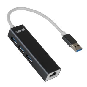 USB Hub iggual IGG319260 Sort Gr