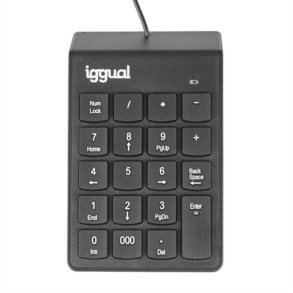 Tastatur iggual IGG319956 Sort