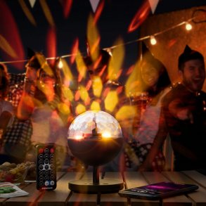 Genopladelig LED-projektor med h�jttaler Istarlyt InnovaGoods