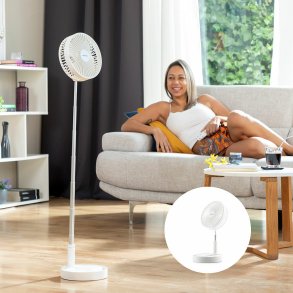 Sammenfoldelig, genopladelig 3-i-1-ventilator Fandle InnovaGoods 7,7'' 7200 mAh