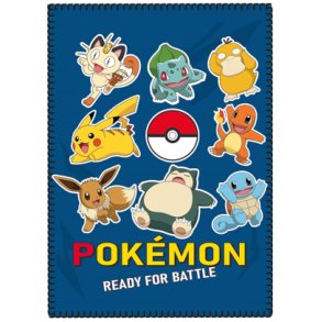 Tppe Pokmon Pikachu 100 x 140 cm Multifarvet Polyester