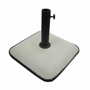 Marbueno Base Parasoll Cement 45X45X7,3 cm 25KG Hvid Have, Pool og Terrasse 10459