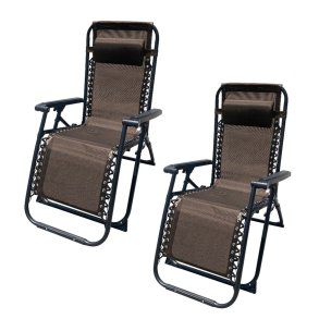 Polstrede Campingstol Marbueno Brun 90 x 108 x 66 cm