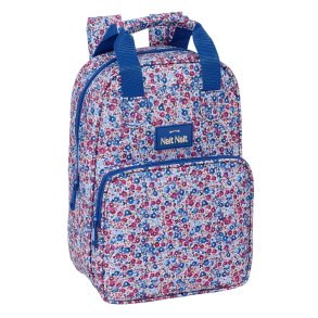 Skoletaske Nait Nait Flores coimbra azul Bl 20 x 28 x 8 cm