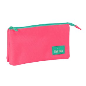 Tredobbelt bretaske Nait Nait Rosa fluor Pink 22 x 12 x 3 cm