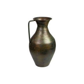 Vase Romimex Antique Brun Metal 22 x 39 x 22 cm Med hndtag