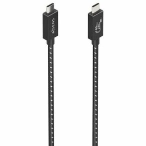 USB-C til USB-C-kabel Aisens A156-0866 Sort 50 cm