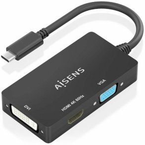 HDMI-kabel Aisens A109-0954 15 cm Sort