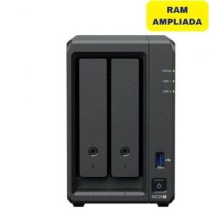 NAS-netvrkslagring Synology DS725+/16G Sort Quad Core