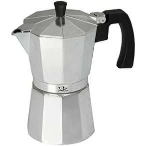 Italiensk Kaffekande JATA CCA6          * Slvfarvet 6 Kopper Aluminium