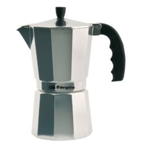 Italiensk Kaffekande Orbegozo KF 100  1T Slvfarvet Aluminium 1 Kop