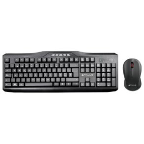 Tastatur og mus Talius KB-6001 Sort Spansk qwerty