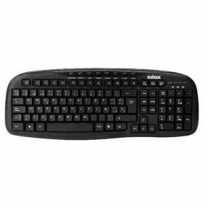 Tastatur Nilox NXKBE000001 Sort Spansk qwerty QWERTY