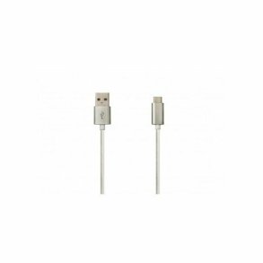 USB A til USB C-kabel DCU Slvfarvet (1 m)