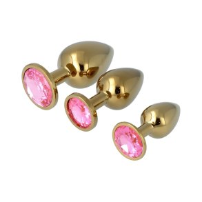 Anal plug Pick&Love N 32 Gylden 3 Dele (8,3 cm) (9,5 cm) (7,6 cm)