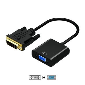 DVI-D til VGA-adapter Aisens A147-0352 Sort