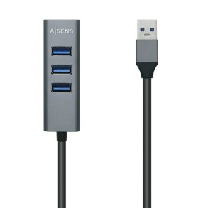 USB Hub Aisens A106-0507 Gr Aluminium (1 enheder)