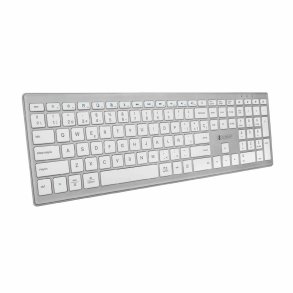 Bluetooth-tastatur Subblim Pure Extended S�lvfarvet Spansk qwerty Sort