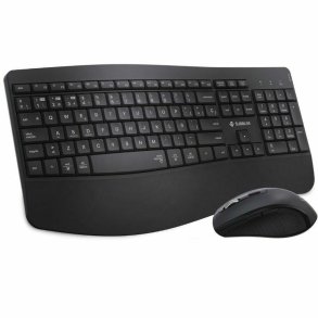 Tastatur og mus Subblim OFFICE PROWAVE Sort Spansk qwerty QWERTY