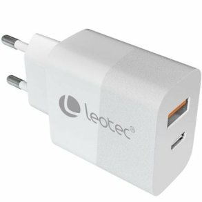 Vgoplader LEOTEC LECSPH30W2W 30 W Hvid