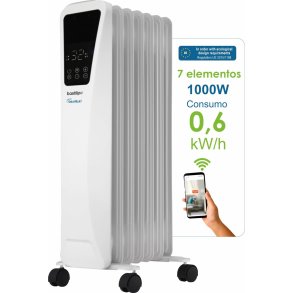 Olieradiator Bastilipo R-ECOFLUID2-7 Hvid 1000 W