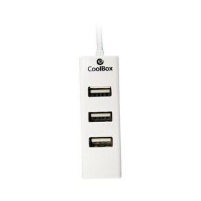 USB Hub CoolBox COO-UPH190 Hvid