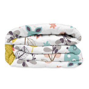 Sengetppe (vattppe) HappyFriday Moshi Moshi Multifarvet 100 x 130 cm Hjort Skov