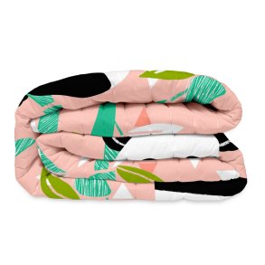 Sengetppe (vattppe) HappyFriday Moshi Moshi Pink 100 x 130 cm Pandabjrn