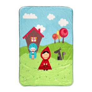 Tppe HappyFriday Mr Fox Grandma Multifarvet Mikrofiber 110 x 140 cm