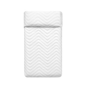 Sengetppe (vattppe) HappyFriday Basic Kids Arista Hvid 100 x 130 cm