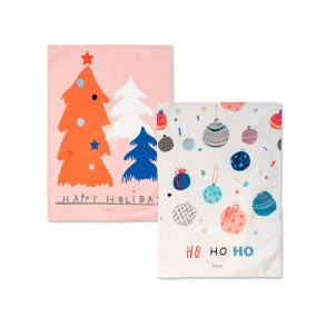 Karklud HappyFriday Xmas Ho Ho Ho Multifarvet 70 x 50 cm (2 enheder)