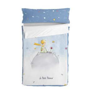 Vatteret sengetj med lynls HappyFriday Le Petit Prince Univers Multifarvet 105 x 200 cm