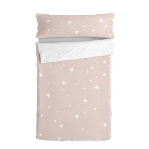Dynebetrk uden fyld HappyFriday Basic Kids Little star Pink 90 x 200 cm