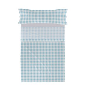 Sengetj st HappyFriday Basic Kids Vichy Bl Seng 105 180 x 270 cm 2 Dele