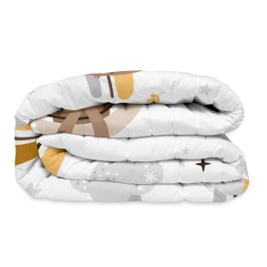 Sengetppe (vattppe) HappyFriday Moshi Moshi Multifarvet 100 x 130 cm Dovendyr