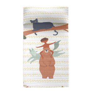 Sengetppe (vattppe) HappyFriday Mr Fox Jungle Life Multifarvet 200 x 260 cm