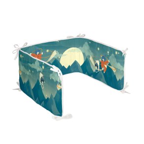 Barnesengbeskytter HappyFriday Mr Fox The warrior Multifarvet 210 x 40 cm