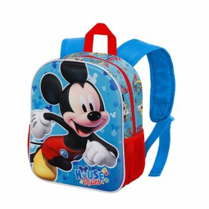 3D Skoletaske Mickey Mouse Karactermania Bl 26 x 11 x 31 cm