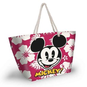Strandtaske Mickey Mouse hawaii Pink