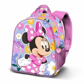 3D Skoletaske med Hjul Minnie Mouse Spring Pink