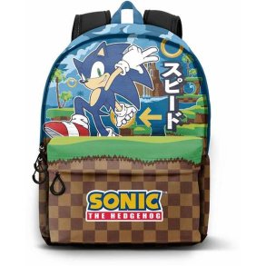 Skoletaske Sonic Greenhill Multifarvet 31 x 18 x 44 cm