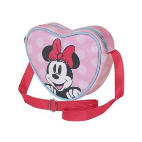 Skuldertaske Minnie Mouse Pink 15,5 x 21 x 6,5 cm