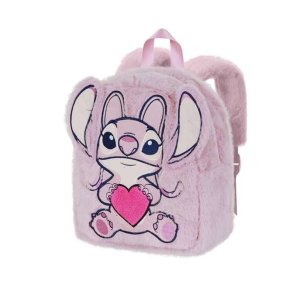 B�rnetaske Lilo & Stitch Angel Pink 30 x 25 x 15 cm