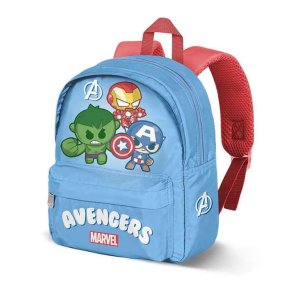 Skoletaske The Avengers Bl� 27 x 22 x 10 cm