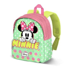 Skoletaske Minnie Mouse Gr�n 27 x 22 x 10 cm
